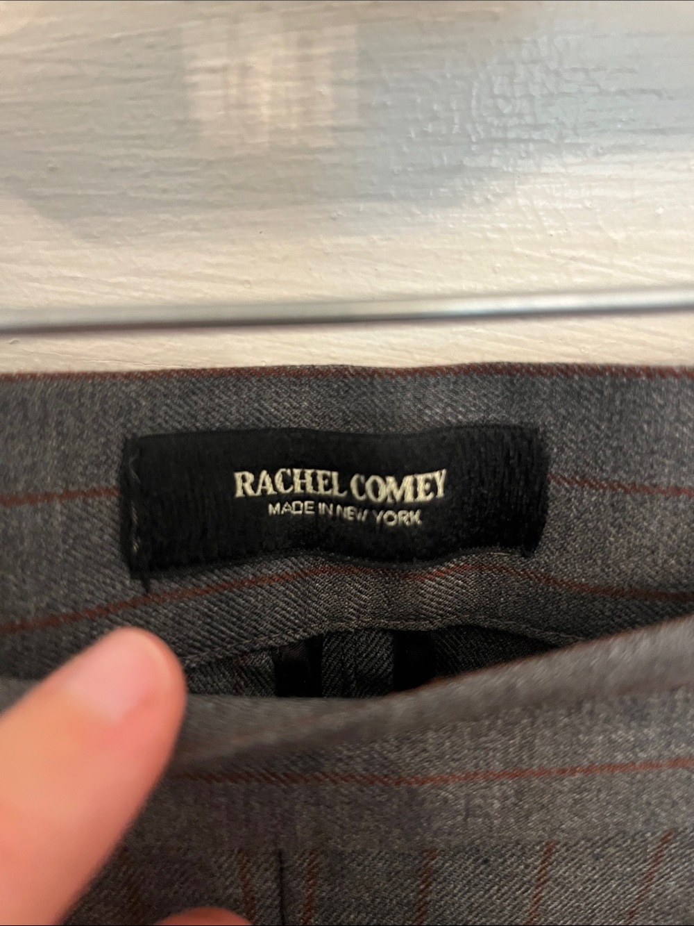 Rachel Comey Women’s Gray Pinstripe Dress Trousers - Picture 6 of 11